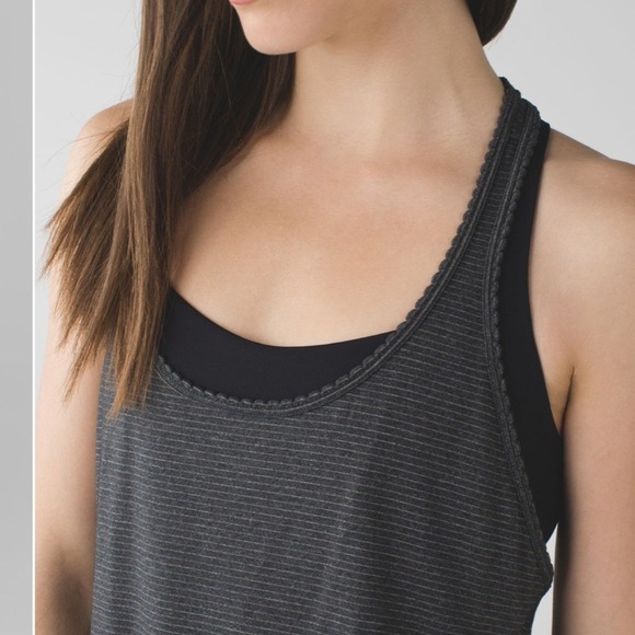 Lululemon 105 F Singlet Tank Top *Silver Heathered Black - Picture 5 of 13